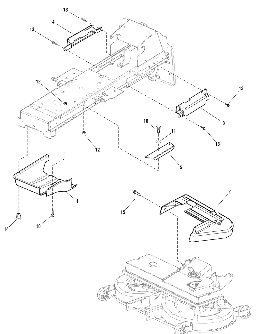 French Guard Group Diagram and Parts List for 2690882-YB1840RDFR 2010 Briggs and Stratton Lawn Tractor